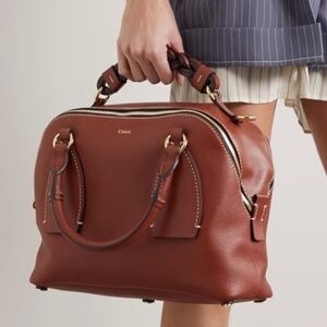 Chloe Daria Brown leather bag + matching wallet